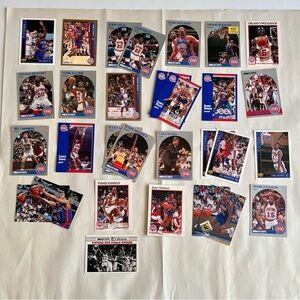 Vintage Detroit Pistons Basketball Trading Cards Mixed brand Lot of 29-Unrated